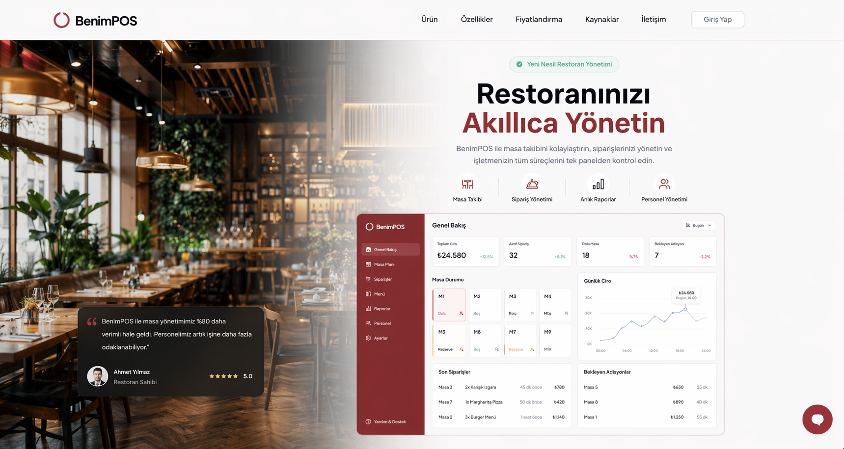 BenimPOS - Yeni Nesil Restoran & Cafe Yönetim Sistemi